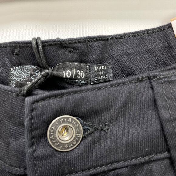 prAna Womens Oday Skinny Jeans Sz 10 Black 28" Inseam Organic Stretch NWT - Picture 8 of 10